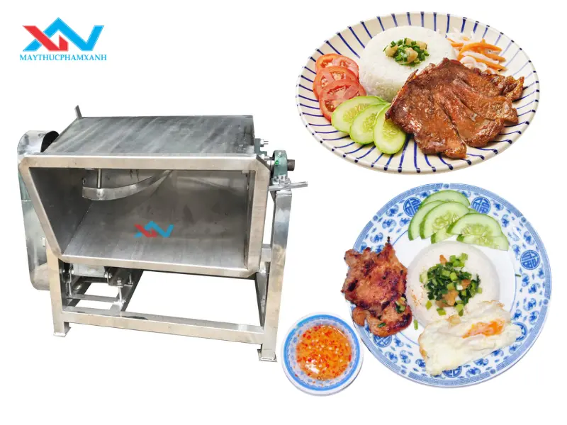 máy trộn thịt bán cơm tấm