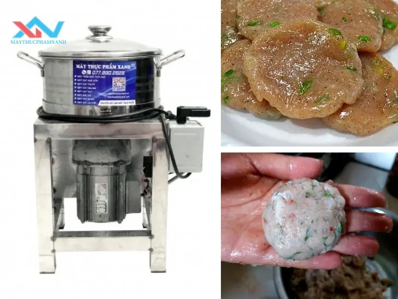 Máy quết chả cá thác lác mini 2kg Máy quết chả cá thác lác mini 2kg