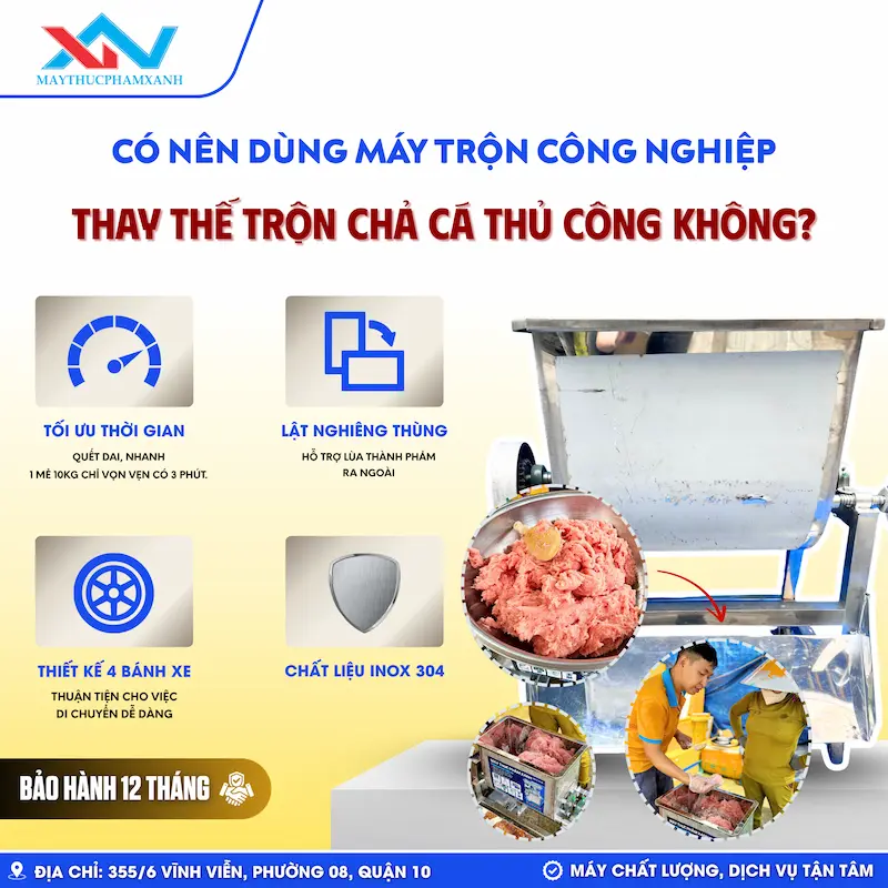 máy quết chả cá chợ Bình Điền máy quết chả cá chợ Bình Điền