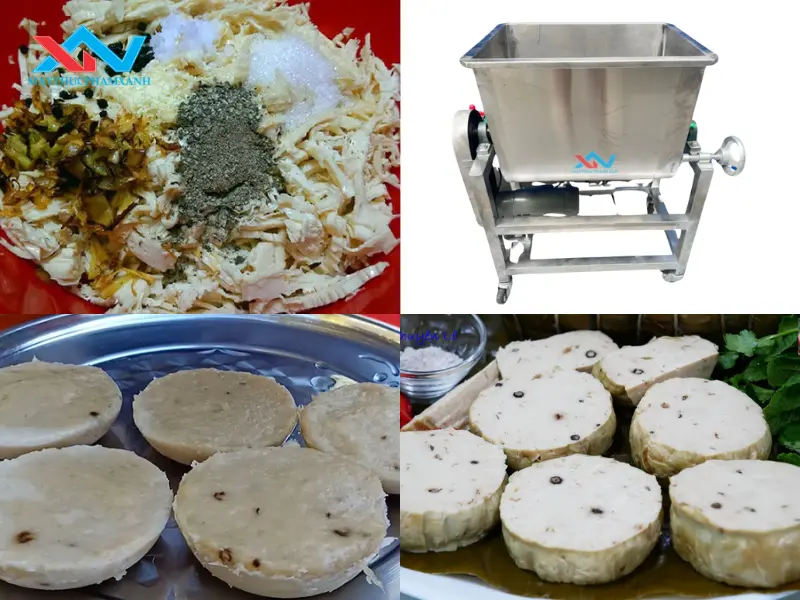 máy trộn chả chay
