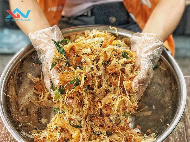 cách làm sa tế trộn bánh tráng