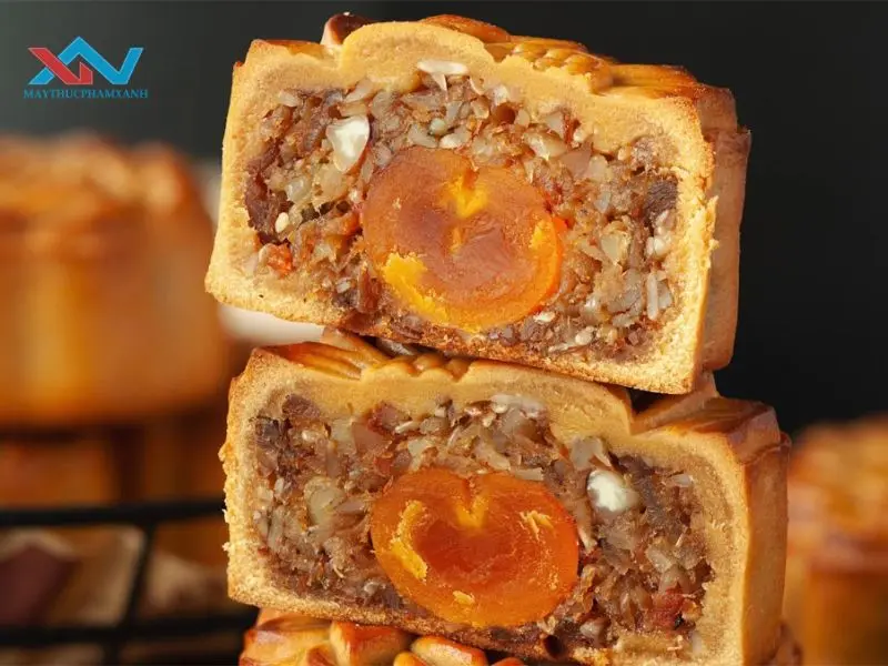nhân bánh trung thu bị khô