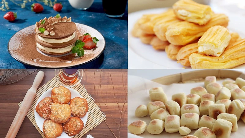 các loại bánh làm từ bột mì các loại bánh làm từ bột mì