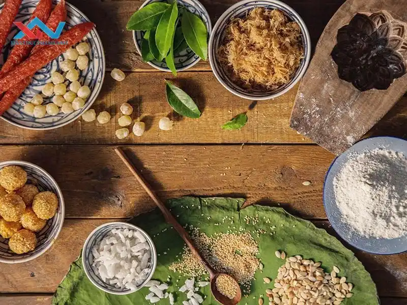 bột vỏ bánh trung thu bị khô