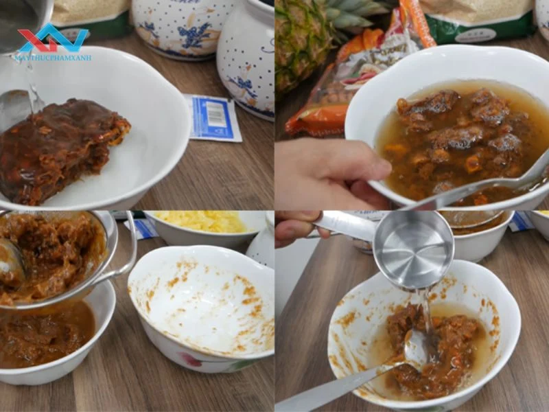cách làm nước sốt me trộn bánh tráng