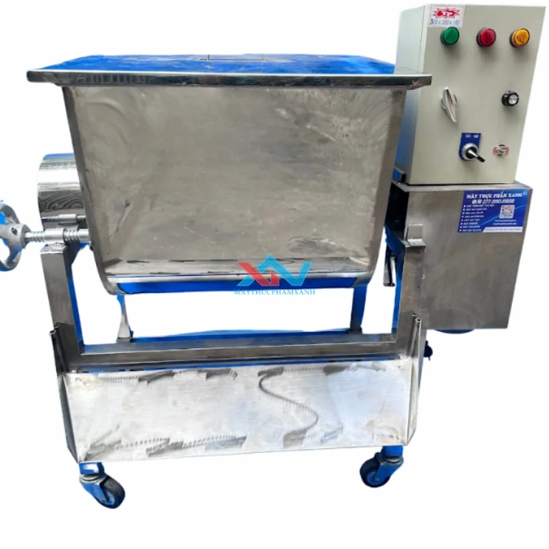 Máy trộn thịt nằm ngang có biến tần