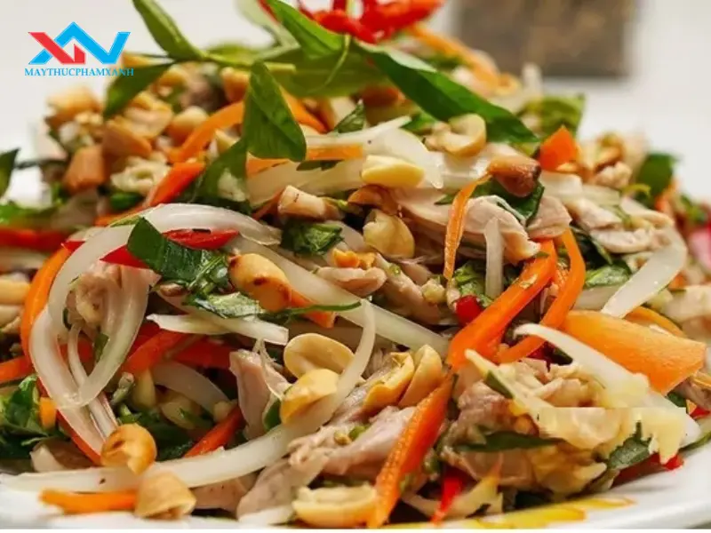 cách trộn thịt gà không bị khô