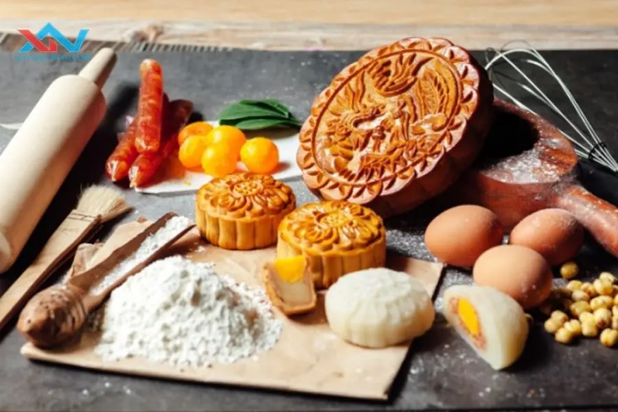 nguyên liệu làm bánh trung thu thập cẩm