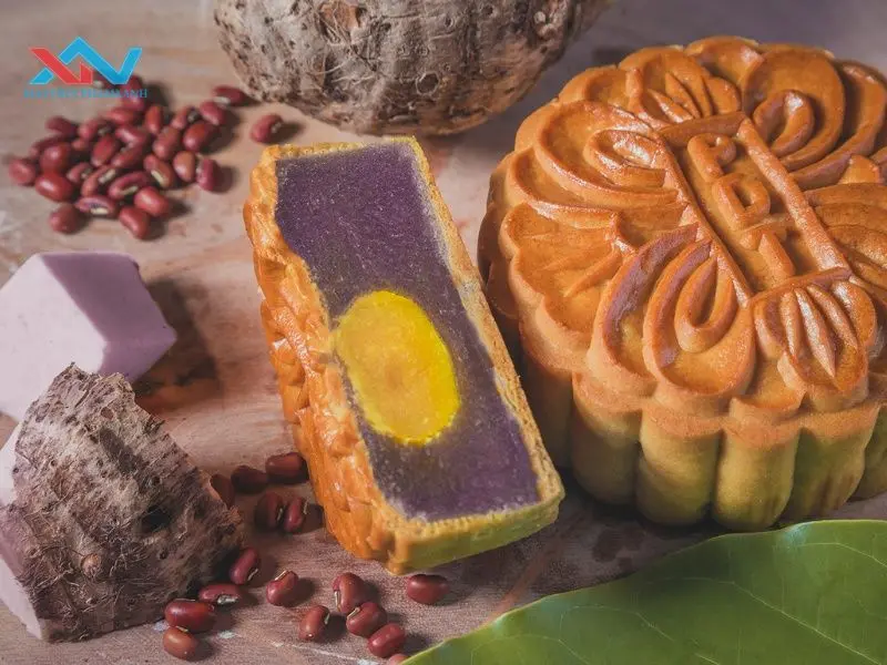 nhân bánh trung thu bị khô