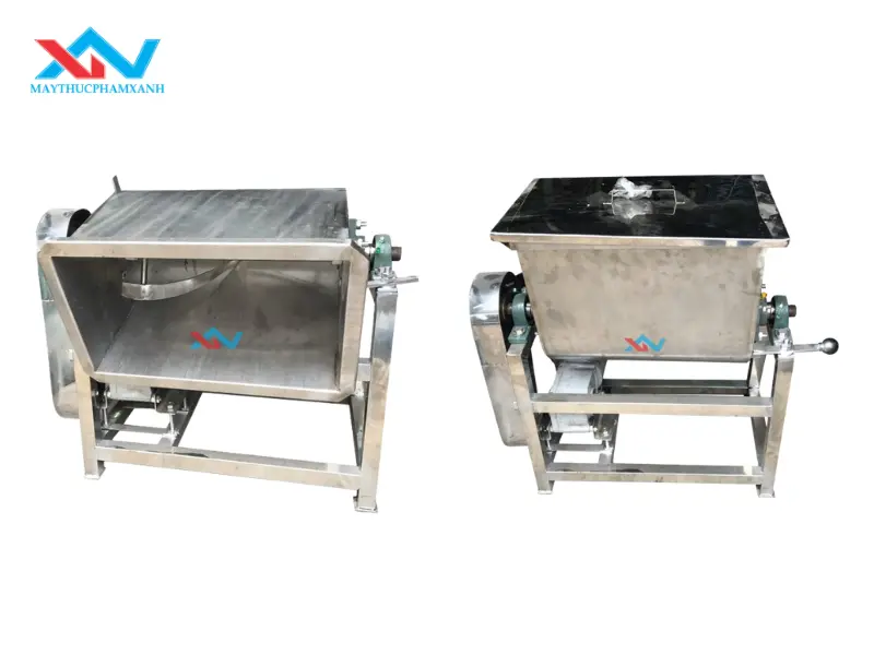 Máy trộn nằm ngang làm chả giò chay uy tín tại Máy Thực Phẩm Xanh