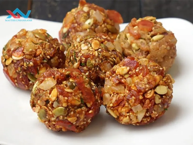 nhân bánh trung thu bị khô