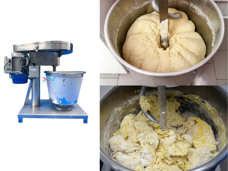 Sử dụng máy nhồi bột chuyên dụng
