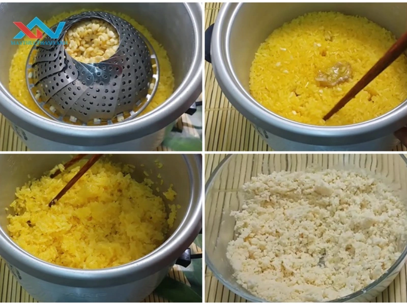 cách nấu xôi xéo