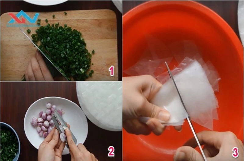 cách làm bánh tráng mỡ hành