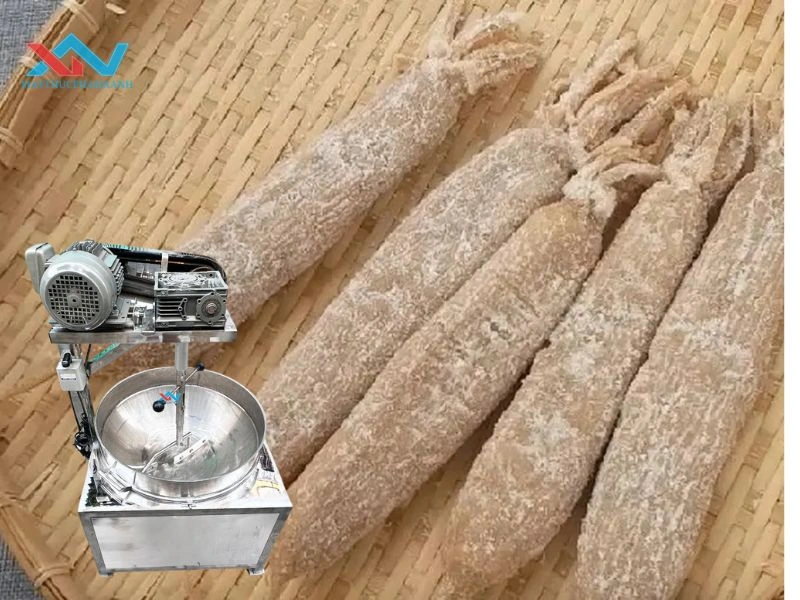 máy xào xá bấu