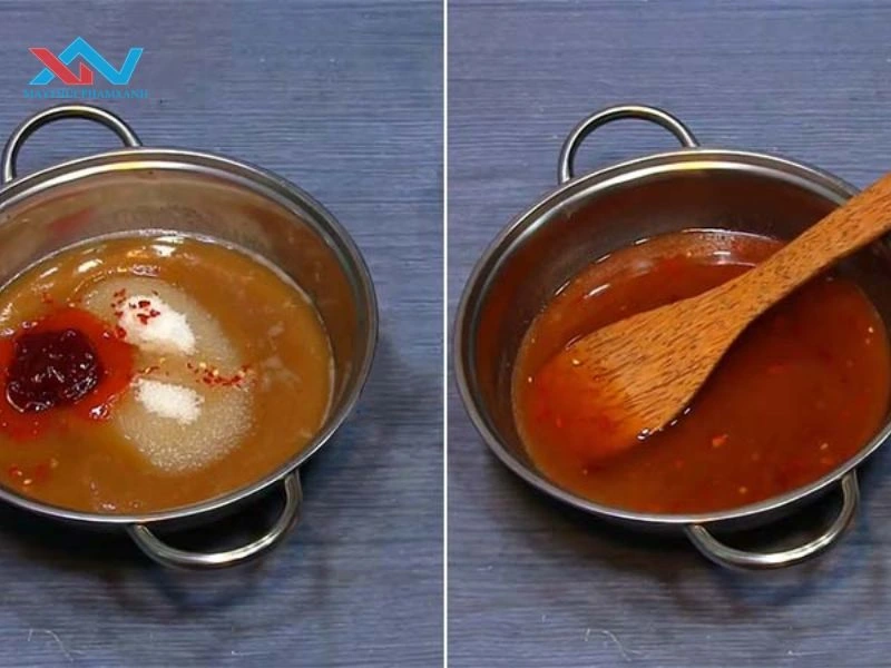 Nấu nước sốt me 