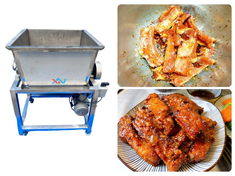 Ứng dụng máy trộn sườn công nghiệp trong kinh doanh