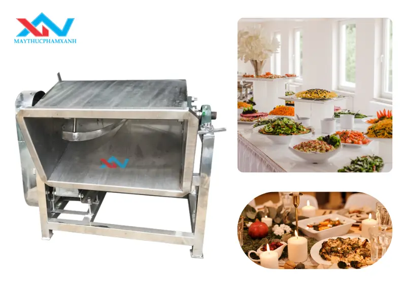 máy trộn thịt cho nhà hàng tiệc cưới