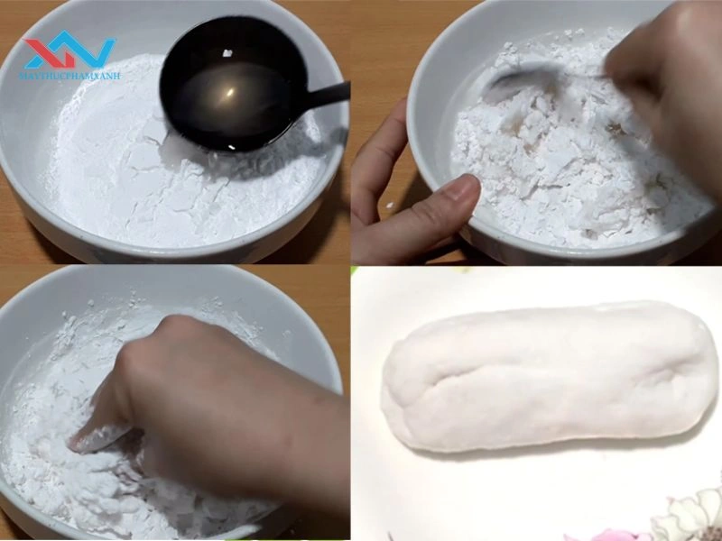 cách nhồi bột năng