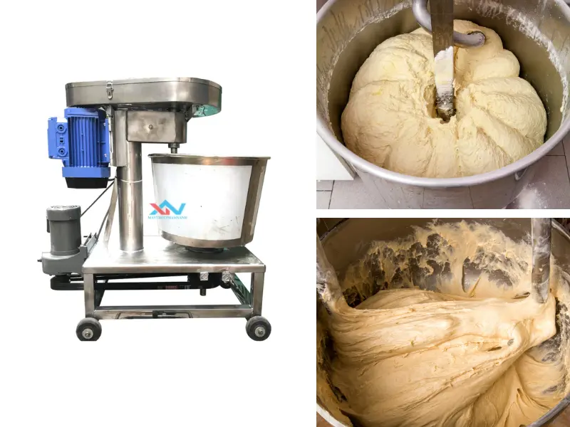 Trộn bột vỏ bánh dẻo mềm mịn