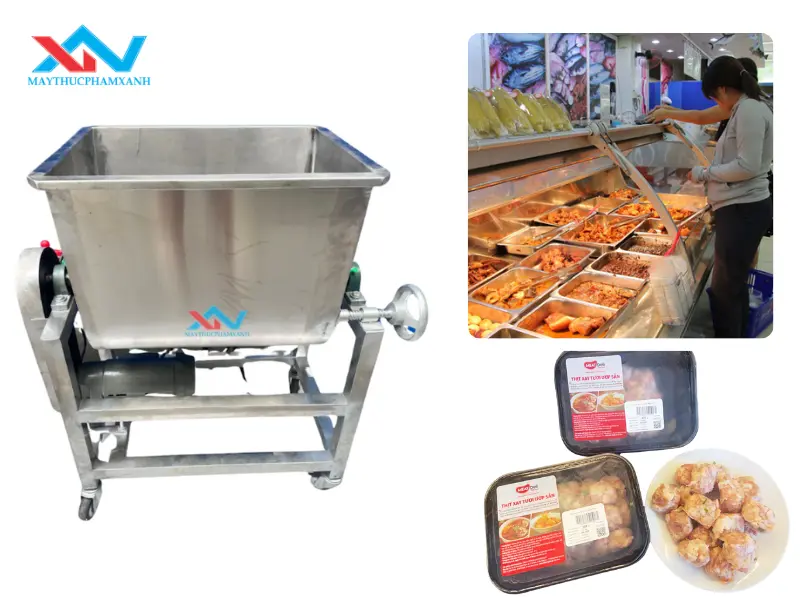 máy trộn thịt cho siêu thị