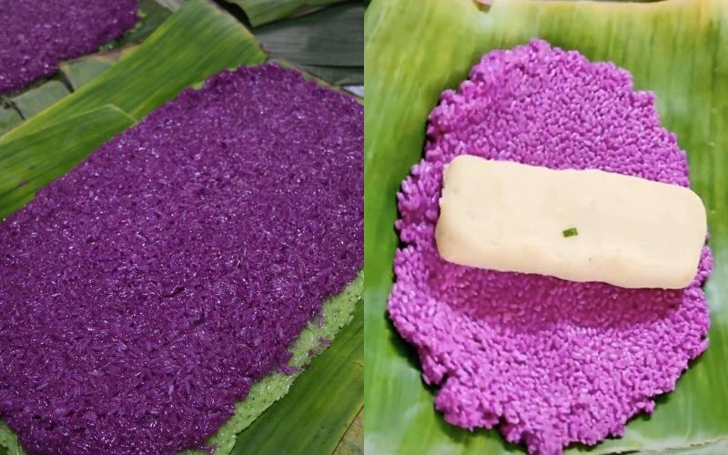 cách làm bánh tét lá cẩm