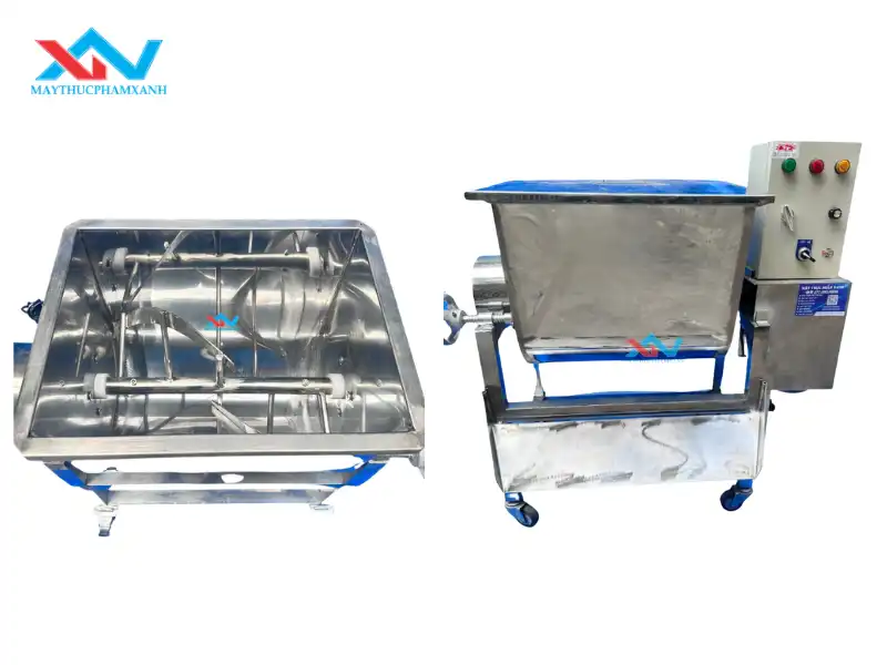 Mua máy trộn thực phẩm nằm ngang uy tín cho sản xuất thức ăn thú cưng tại Máy Thực Phẩm Xanh