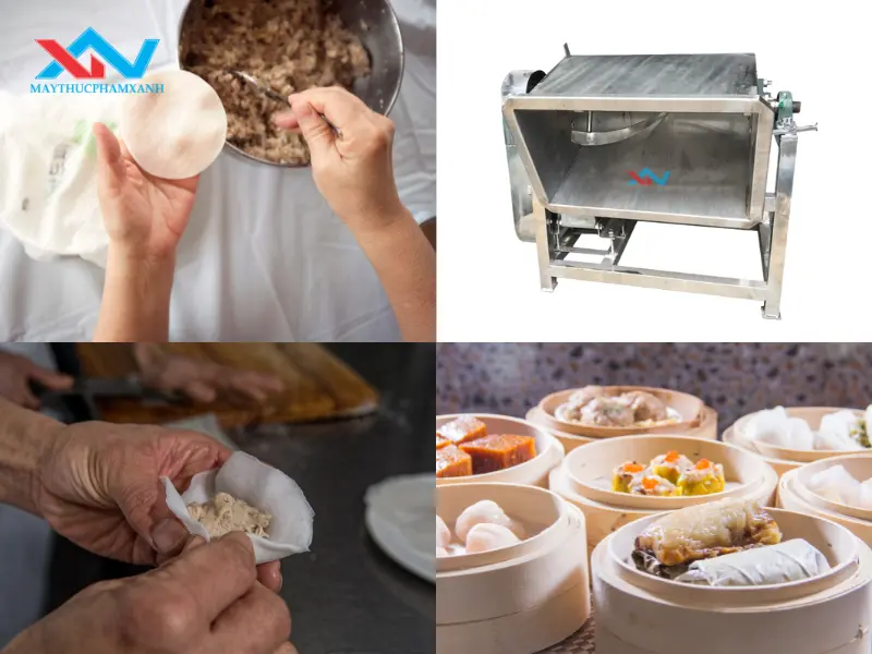 máy trộn thịt làm dimsum